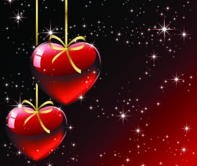 Set of luxurious Valentine Cards Vector 03