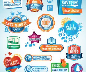 Various sale Stickers and labels design vector 04