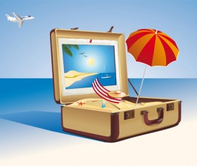 Different Travel elements vector set 02