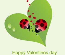 Set of Unusual heart elements vector graphic 05