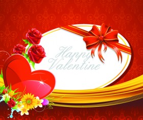 Valentine Day Creative background vector set 03