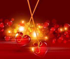 Bright Valentine day card background vector 05