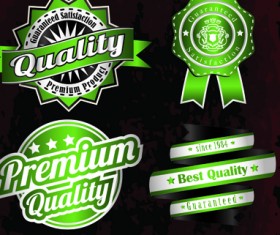 Vintage quality and premium labels vector 05