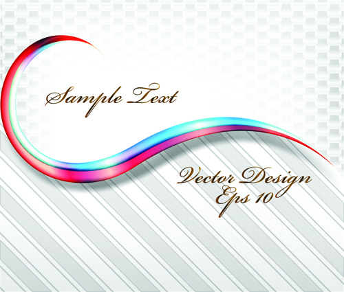 Set of Abstract White vector Backgrounds graphic 01