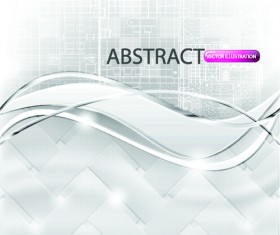 Set of Abstract White vector Backgrounds graphic 03