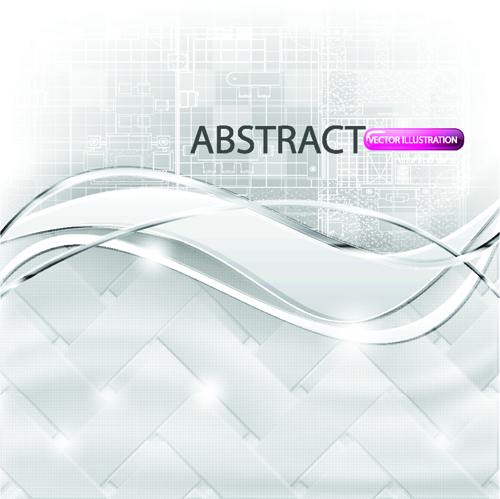Set of Abstract White vector Backgrounds graphic 03