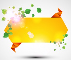 Yellow Speech Bubbles for you text vector 02