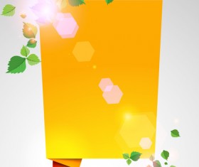 Yellow Speech Bubbles for you text vector 03