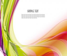 Glowing Abstract backgrounds vector graphic set 05