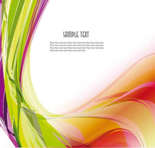 Glowing Abstract backgrounds vector graphic set 05