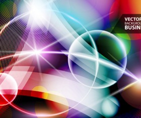 Abstract background with colorful Halation vector set 02