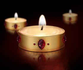 Burning Candle Layered PSD