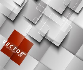 3D squares with background design vector 04