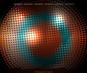 Shiny circle background design vector 01