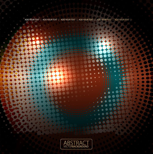 Shiny circle background design vector 01