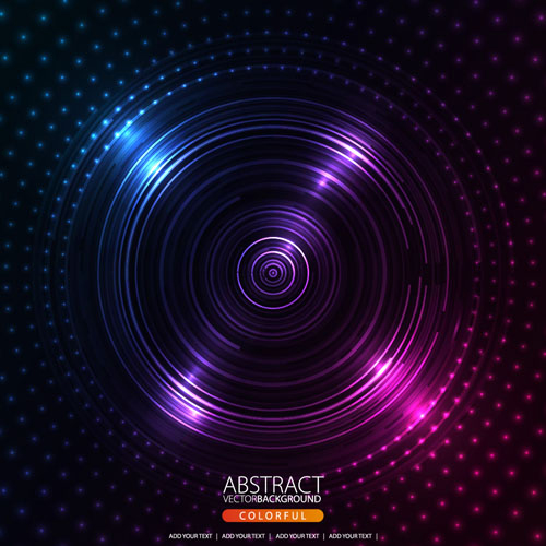 Shiny circle background design vector 02 free download