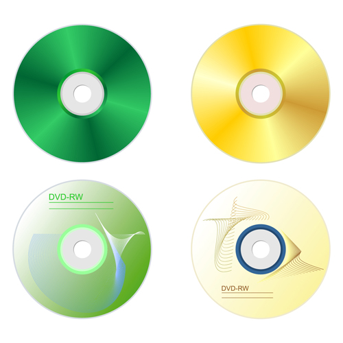 DVD Disc design template vector graphic 01