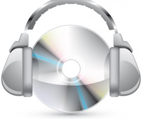 DVD Disc design template vector graphic 04