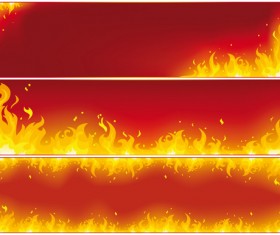 Different Fire vector illustration set 02