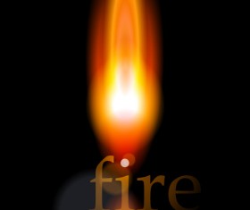 Different Fire vector illustration set 04