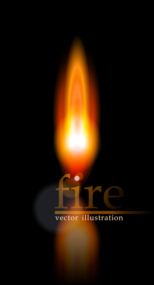 Different Fire vector illustration set 04