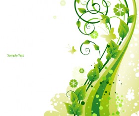 Elements of Fresh Green vector backgrounds 04