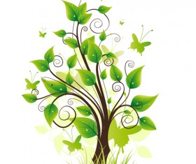 Elements of Fresh Green vector backgrounds 05