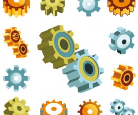 Different Gears mix vector set 05