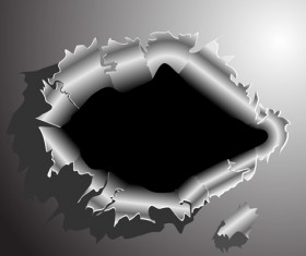 Set of Metal background with hole design vector 03