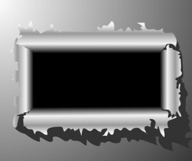 Set of Metal background with hole design vector 04