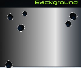 Set of Metal background with hole design vector 05