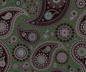 ornate paisley pattern  Seamless vector 02