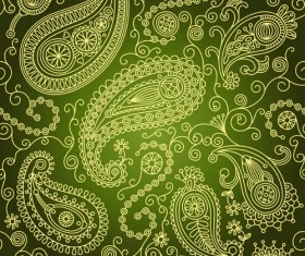 ornate paisley pattern  Seamless vector 04