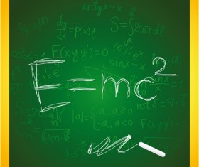 Set of Math scribble design vector 02