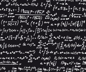 Set of Math scribble design vector 03