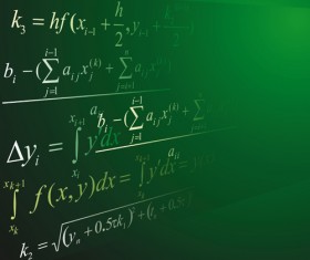 Set of Math scribble design vector 05