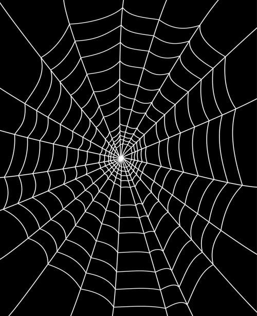 Set of Spider web vector background 02 free download