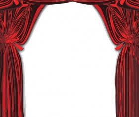 Red Stage Curtain design vector graphic 05 free download