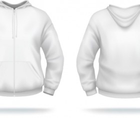 White T-shirts template vector set 05