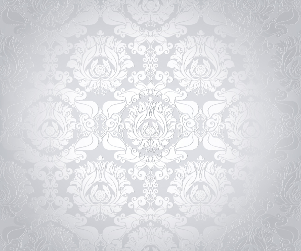 Bright White floral vector backgrounds set 01