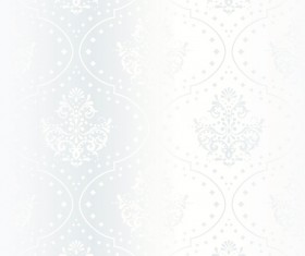 Bright White floral vector backgrounds set 05
