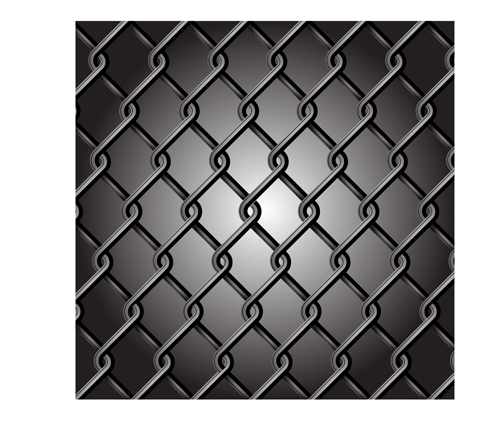 Fence made of Metal wire vector background graphic 05