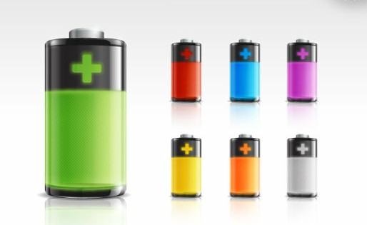 Psd Color Battery icons