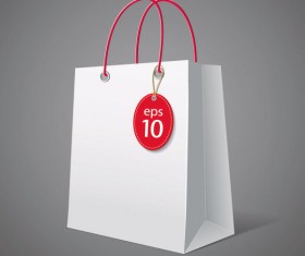 Color Paper Shopping bags design vector 04