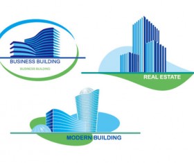 Real estate Building design elements vector 01