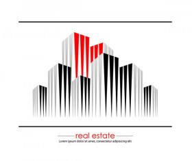 Real estate Building design elements vector 05