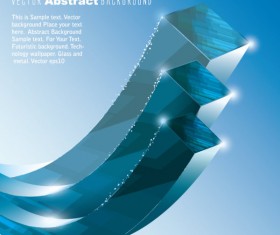 Dynamic 3D Abstract background vector set 04