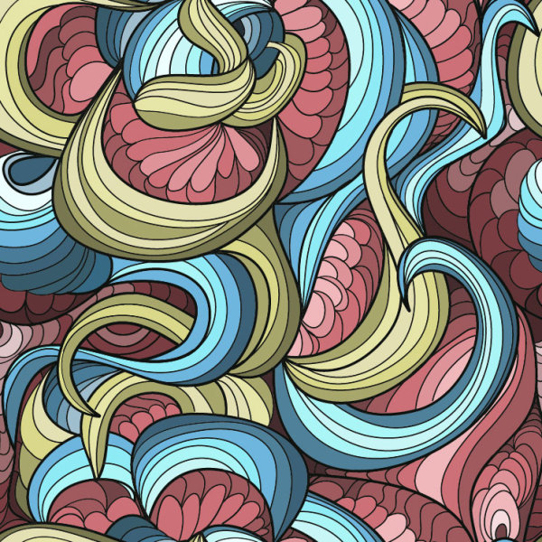 Set of Snake texture pattern vector 05