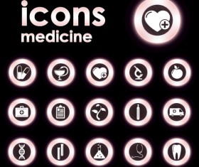 Bright Round icons design vector set 02