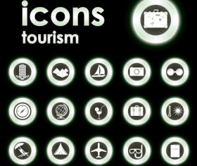 Bright Round icons design vector set 04